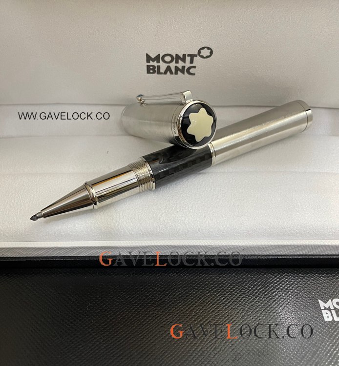 Mont Blanc Gandhi Limited Edition Rollerball Pen Silver